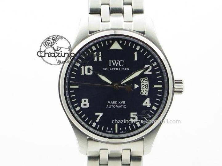 MIROTIME 0126 FastDry Mark XVIII “TRIBUTE TO MARK XI” IW327007 M+F 1:1 Best Edition Black Dial on Green Nylon Strap A 7050